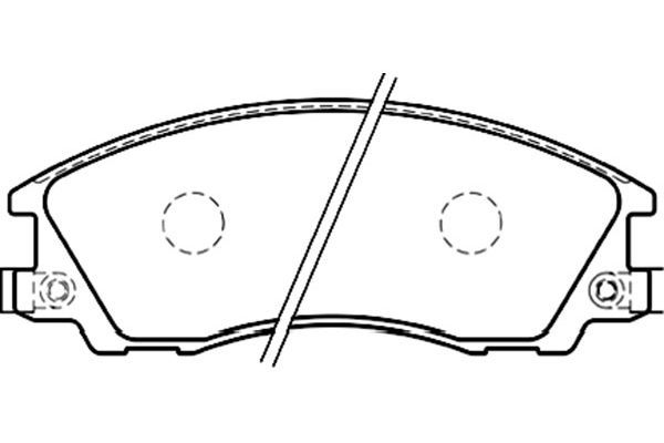 KAVO PARTS Jarrupala, levyjarru BP-3021